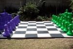 milo green and lilac chess set